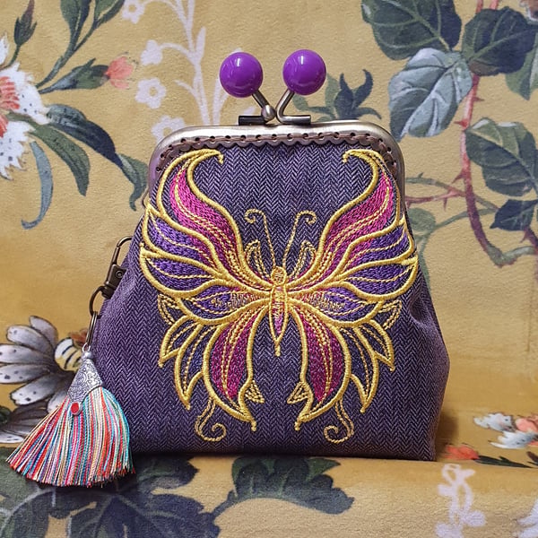The Gilded Mirage Butterfly Coin Purse