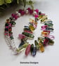 Multicoloured Quartz, Baroque Freshwater Pearl, Pink Jade Necklace  - Image 3