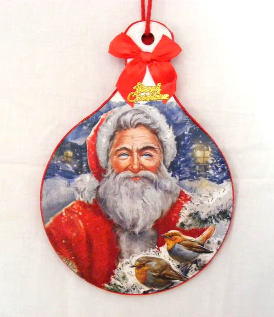 Handmade Santa Wall hanging.