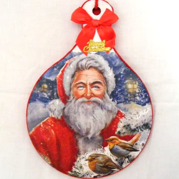 Handmade Santa Wall hanging.