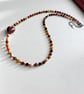 Handmade Natural Jasper Choker – Autumn Tone Gemstone Necklace - Image 4
