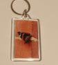 Beautiful Red Admiral Butterfly Photography Rectangular Keyring 