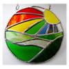 New Day Stained Glass Suncatcher Handmade Rainbow Ring 015