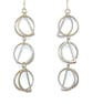 Handmade Dangly Sterling Silver Long Geometric Earrings, Unique Modern Jewellery - Image 1