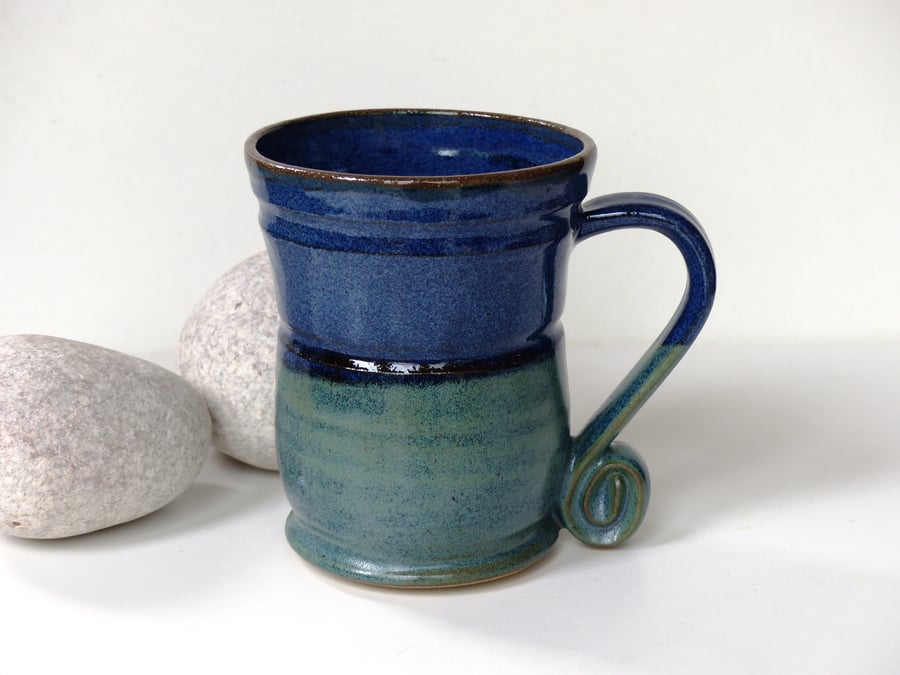 Seasonal Landscape Mug - Tea, Coffee, Hot Chocolate, Ceramic Stoneware Pottery '