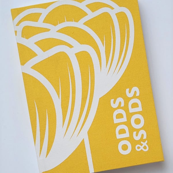 A6 HARDBACK NOTEBOOK - YELLOW PEONY