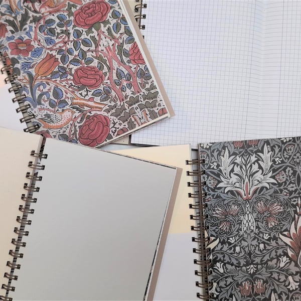 William Morris themed junk journal - notebook - smash book - glue book