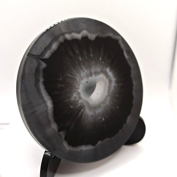 Double Sided Resin Coaster: Handmade Modern Coffee Table Decor