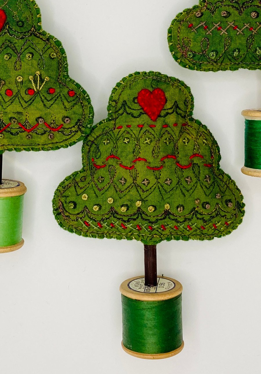 A little love tree with French embroidery detail  number 3