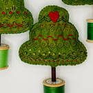 A little love tree with French embroidery detail  number 3