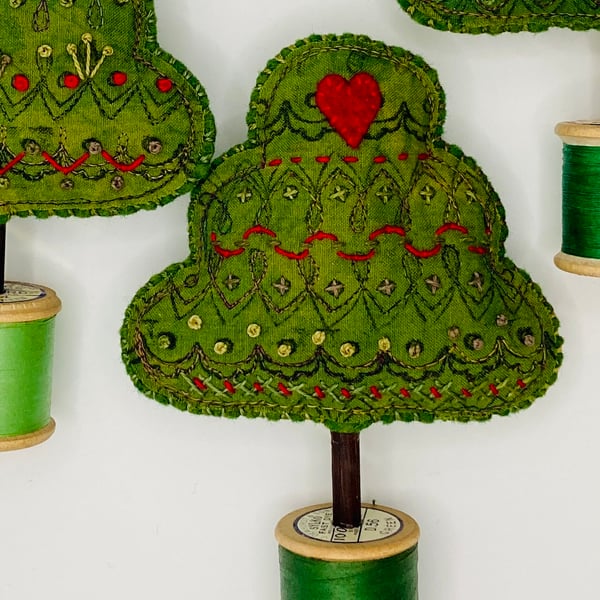 A little love tree with French embroidery detail  number 3