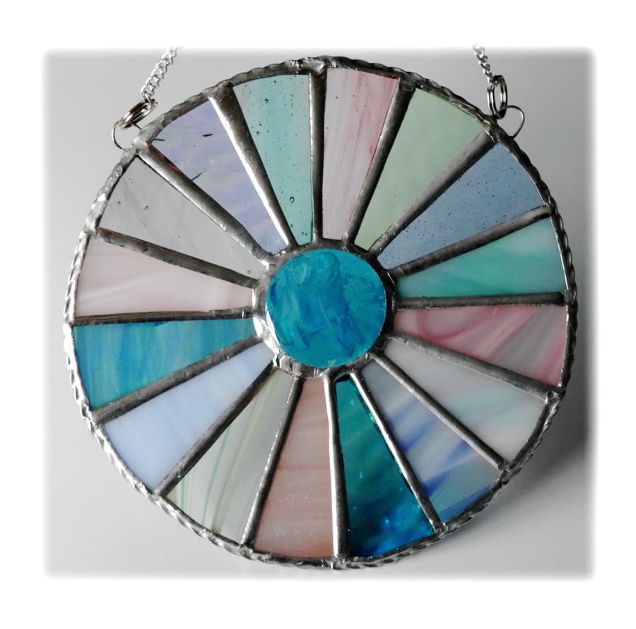 Pastel Suncatcher Stained Glass Handmade