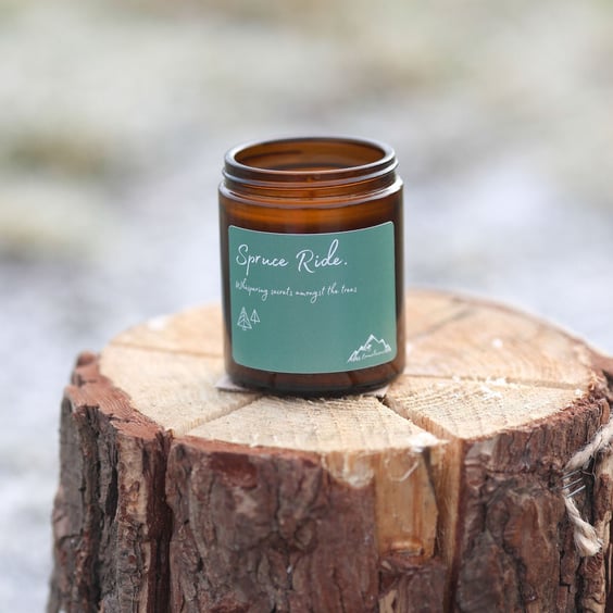 Spruce Ride - Forest Candle - Handpoured Candle - Handmade Gifts - Gifts for nat