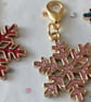 Set of 5 Snowflake Zipper Charms - Image 3