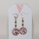Small Round Resin Earrings