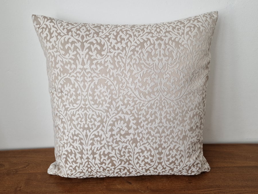 Handmade woven jacquard damask cushion cover