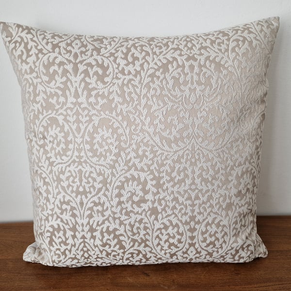 Handmade woven jacquard damask cushion cover