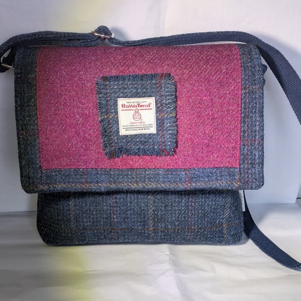 Harris Tweed Messenger style shoulder bag