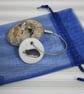 Pebble keyring with a rat image - Image 3