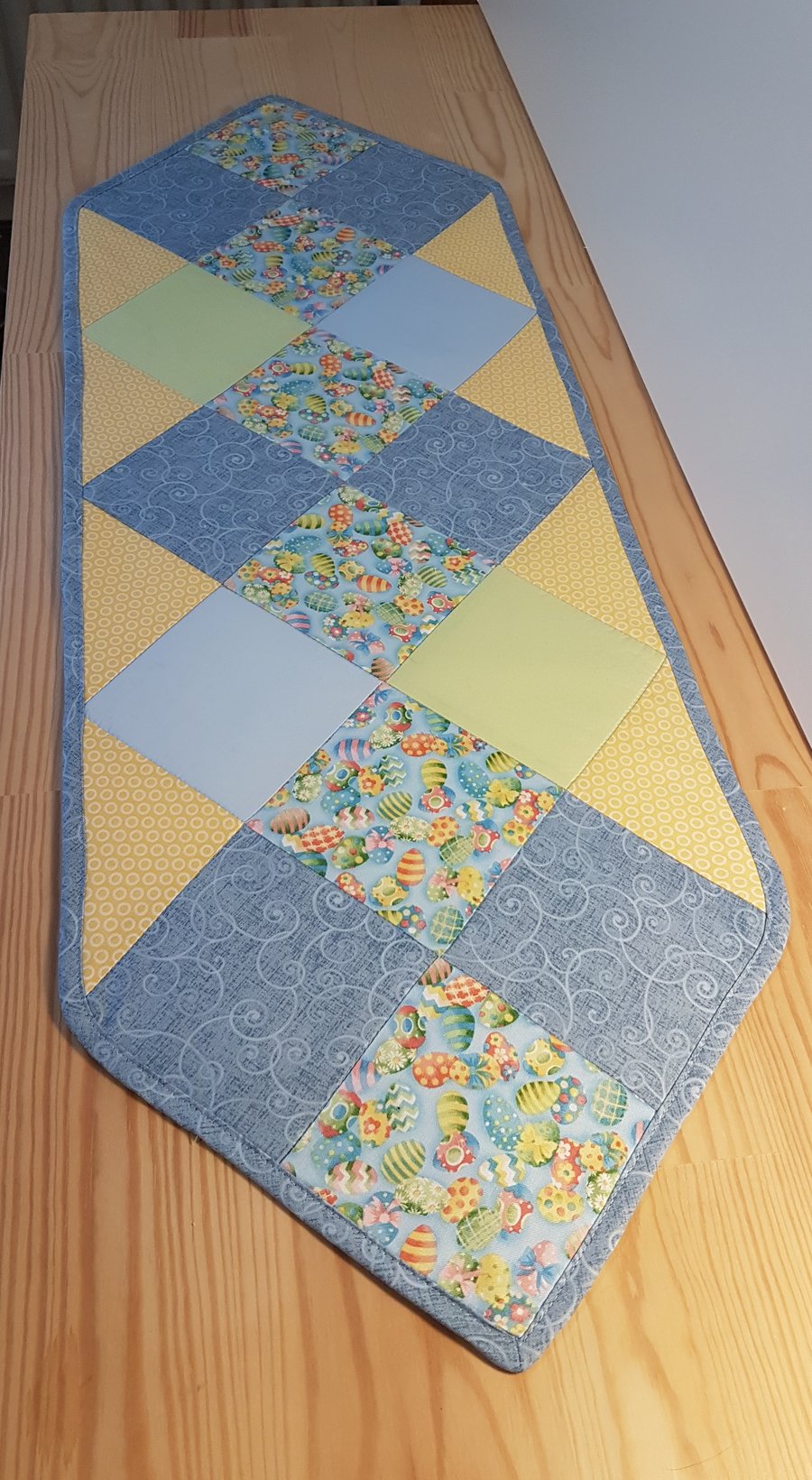 Easter Table Runner, Easter eggs,Pastel