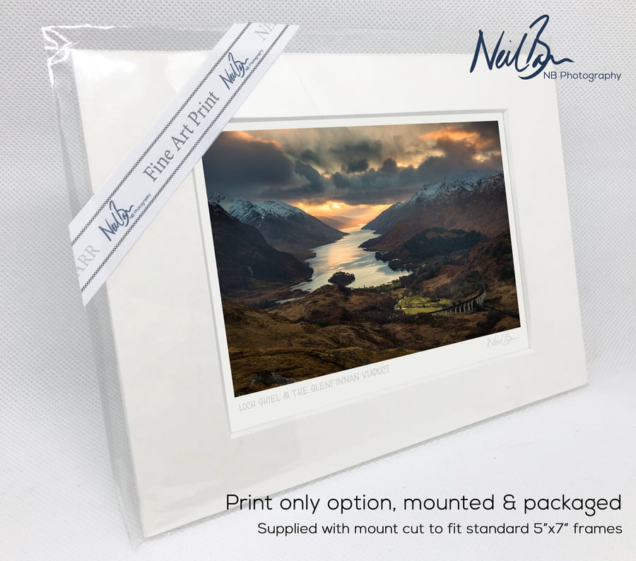 Loch Shiel & The Glenfinnan Viaduct, Scotland - A6 (7" x 5") Unframed Print