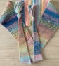 Long Crocheted Wrap - Scarf with Tassels - Image 5
