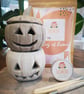 Pumpkin Lantern Clay Kit for Two - Air Dry Clay Halloween Craft - Image 2