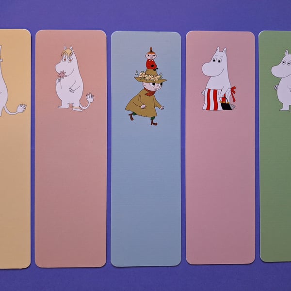 Moomin Moonins Bookmarks Bookmark gift Moomintroll Little My and Snufkin