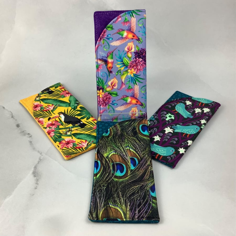 Birds glasses case, slip case, options