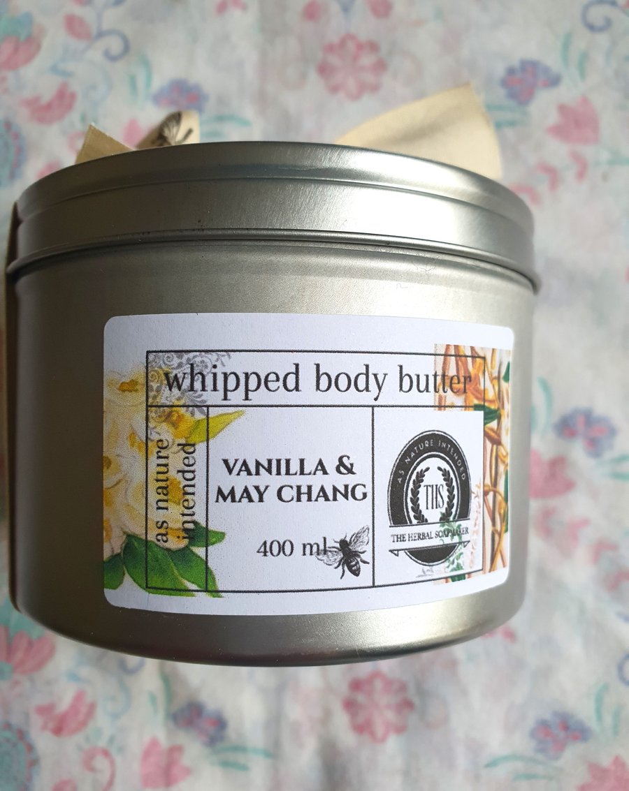 May Chang & Vanilla Whipped Vegan Body Butter 400ml
