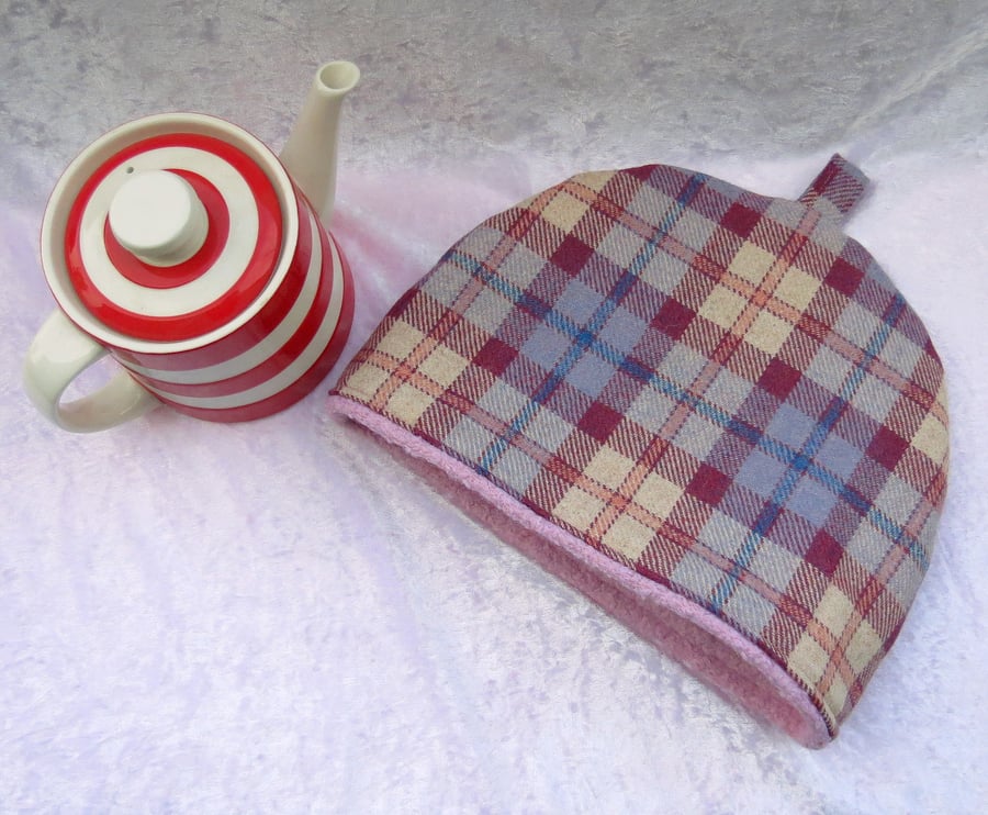 Wool tea cosy, small tea cosy,  to fit a 2 - 3 cup teapot