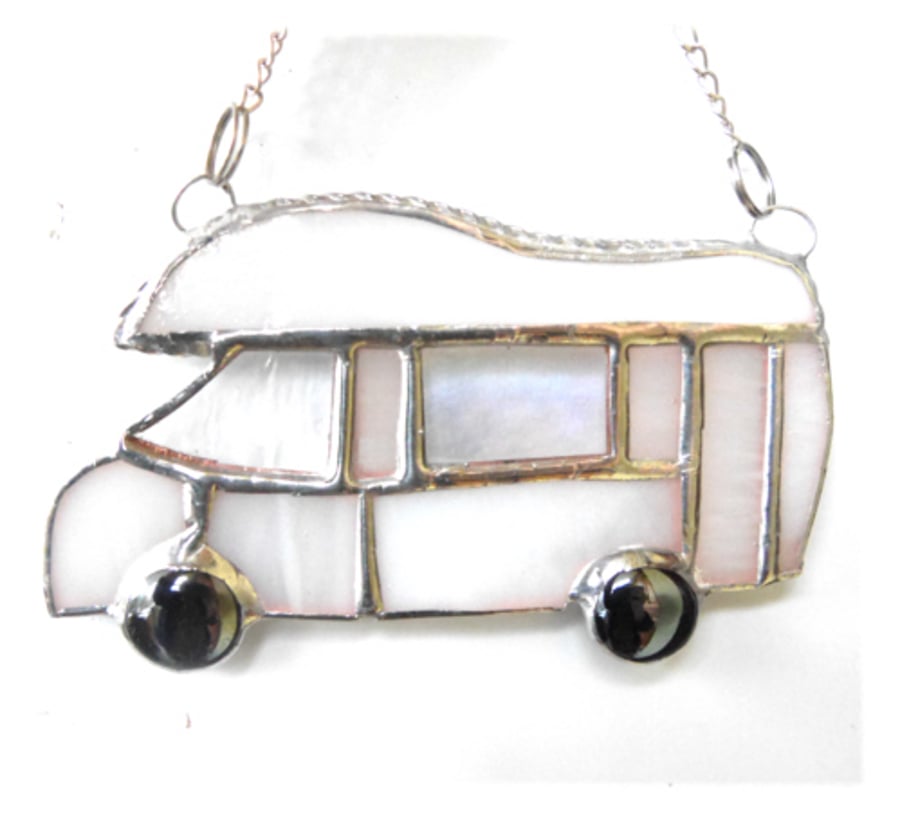 Motorhome Suncatcher Stained Glass Compass Drif... Folksy