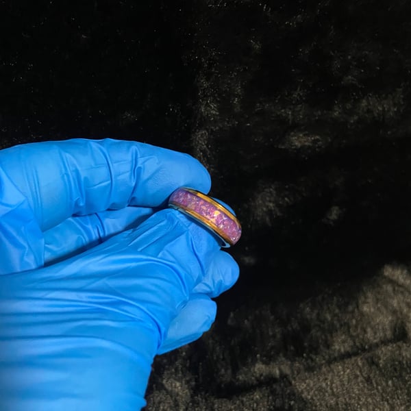 Resin ring handmade 