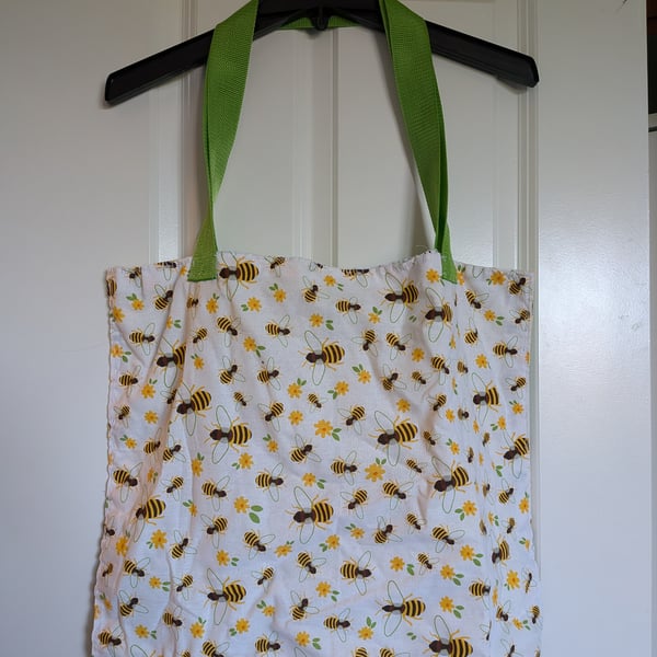 Handmade reversible tote bag. 