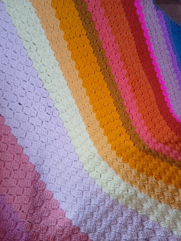 Sunset Sunrise Crochet Blanket