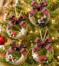 Set of 14 Hand Made Rustic Style Mini Christmas Wreaths. 
