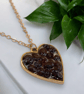 Garnet Rose Gold plated Worry Stone Necklace - Free Postage - Image 5