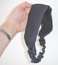 Satin Headband Navy Blue Mulberry Hairband Elasticated - Image 6