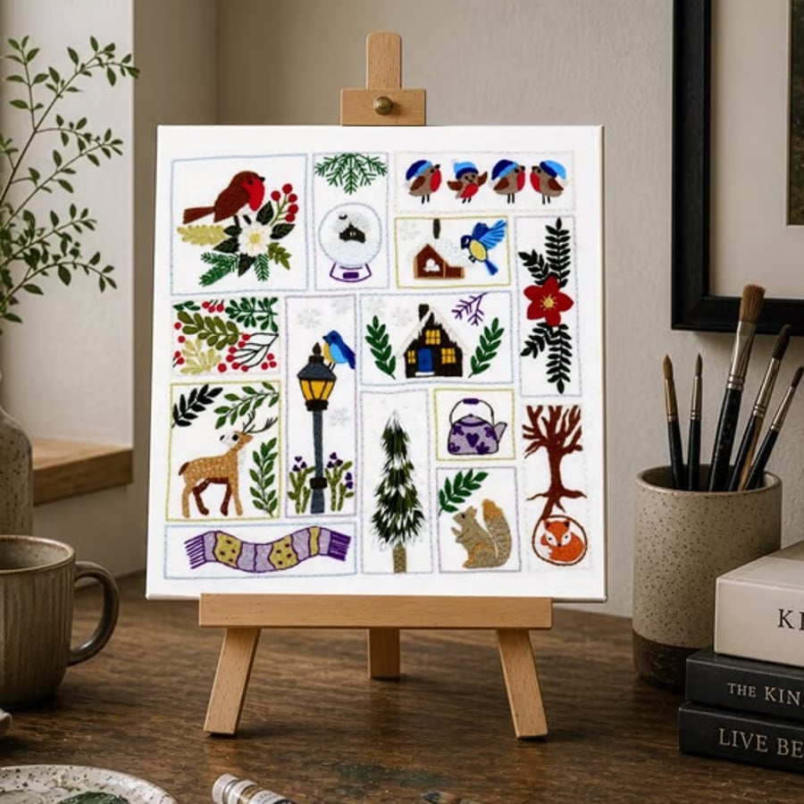 Winter Splendour Hand Embroidery PDF Pattern