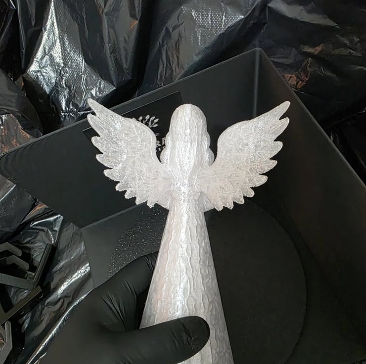 Crystal Angel Tree Topper Clear PETG Christmas ... - Folksy