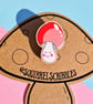 Red Mushroom Wooden Pin, Small Birthday or Christmas Gift - Image 6