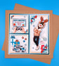 Christmas card, Large, Decoupage, Teenager, Son, Grandson, Nephew