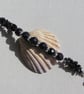 Blue Goldstone Gemstone Beaded Bracelet "Blue Moon" - Image 3