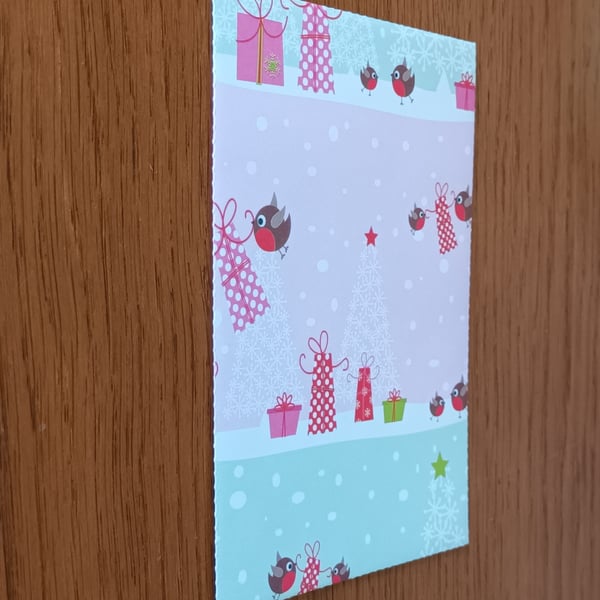 Christmas Money envelope - robins