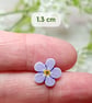 Forget Me Not Brooch, Dementia Support Pin, Handmade Wooden Flower Keepsake - Image 3