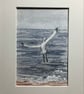 Seashore Egret original painting  - Image 1