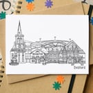 Bedford Skyline Greetings Card