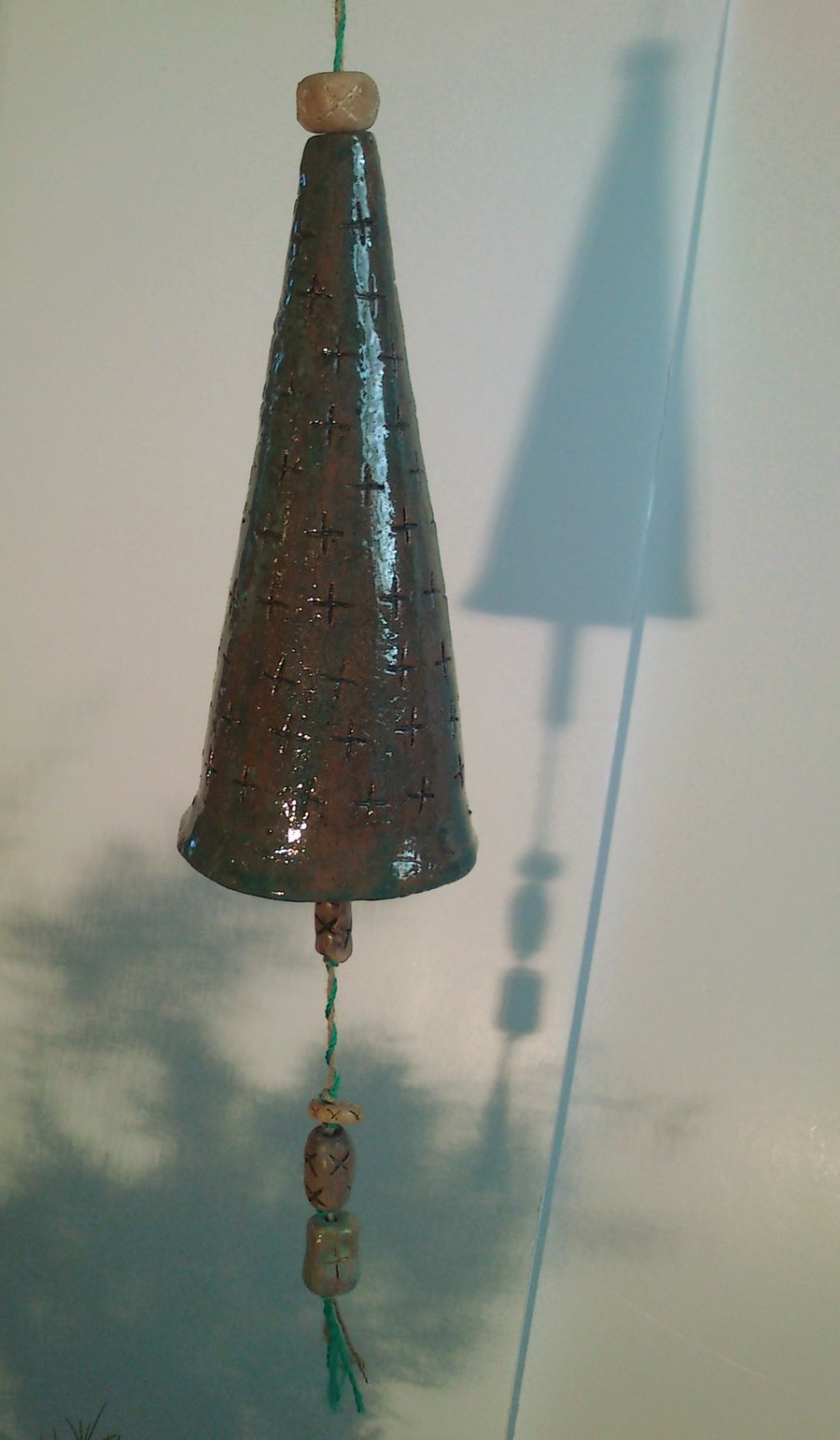Copper coloured Ceramic Bell