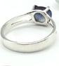 Rare Blue and White Seaham Multi Sea Glass Ring in Sterling Silver. - Image 8
