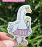 You Silly Goose - waterproof vinyl gloss die cut sticker - Image 2